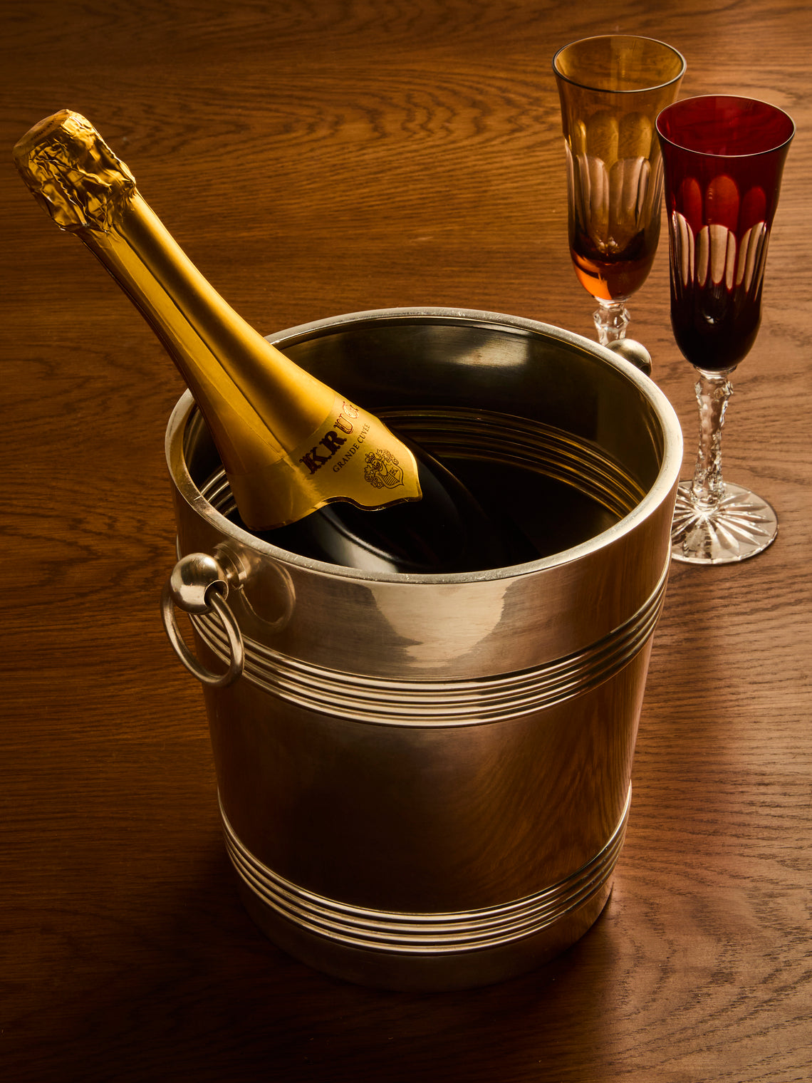 Antique and Vintage - 1940s Christofle Silver-Plated Champagne Bucket - Silver - ABASK