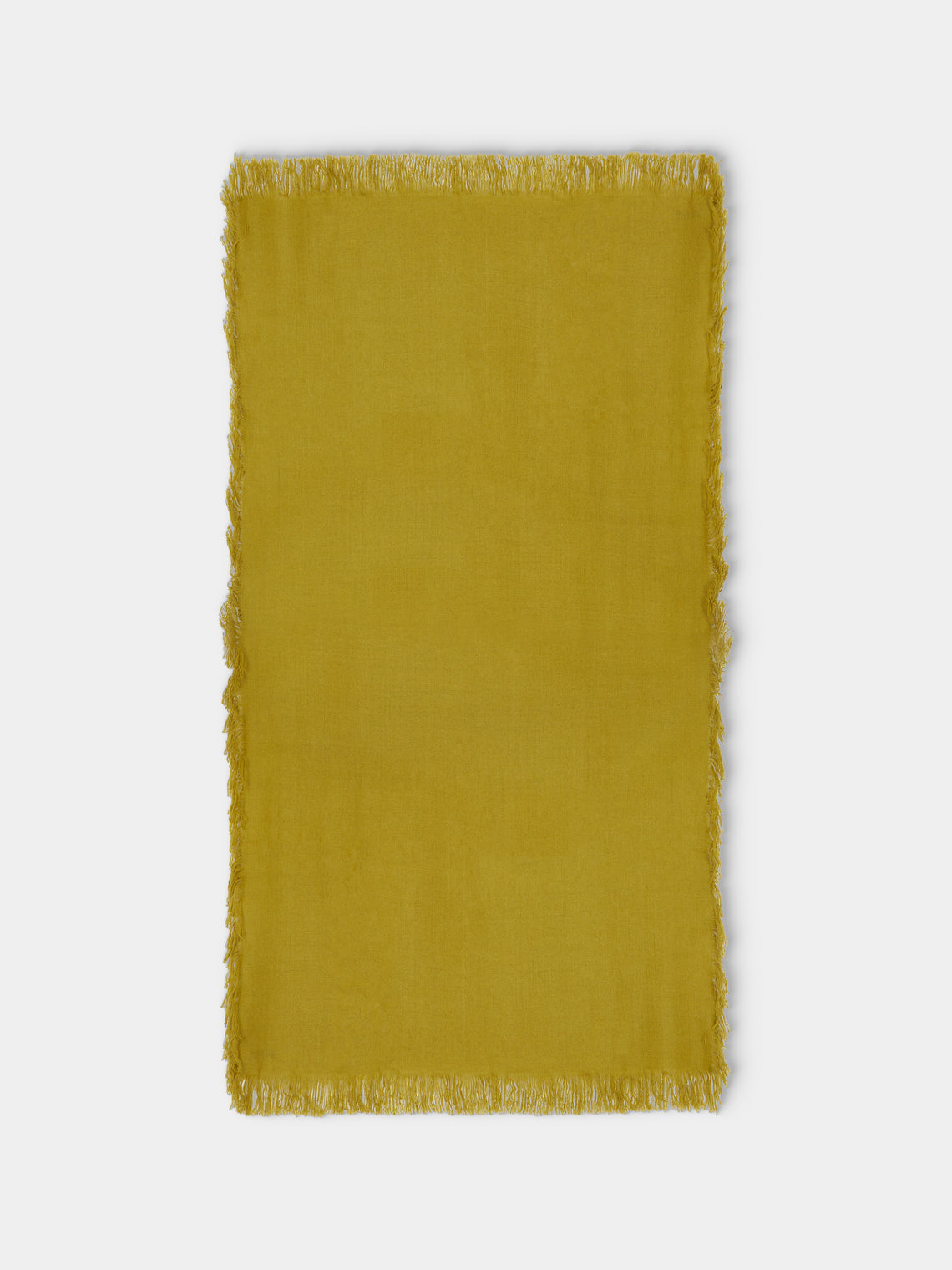 Denis Colomb - Perou Nomad Cashmere Blanket (79in/2m) - Yellow - ABASK - 