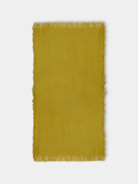 Denis Colomb - Perou Nomad Cashmere Blanket (79in/2m) - Yellow - ABASK - 