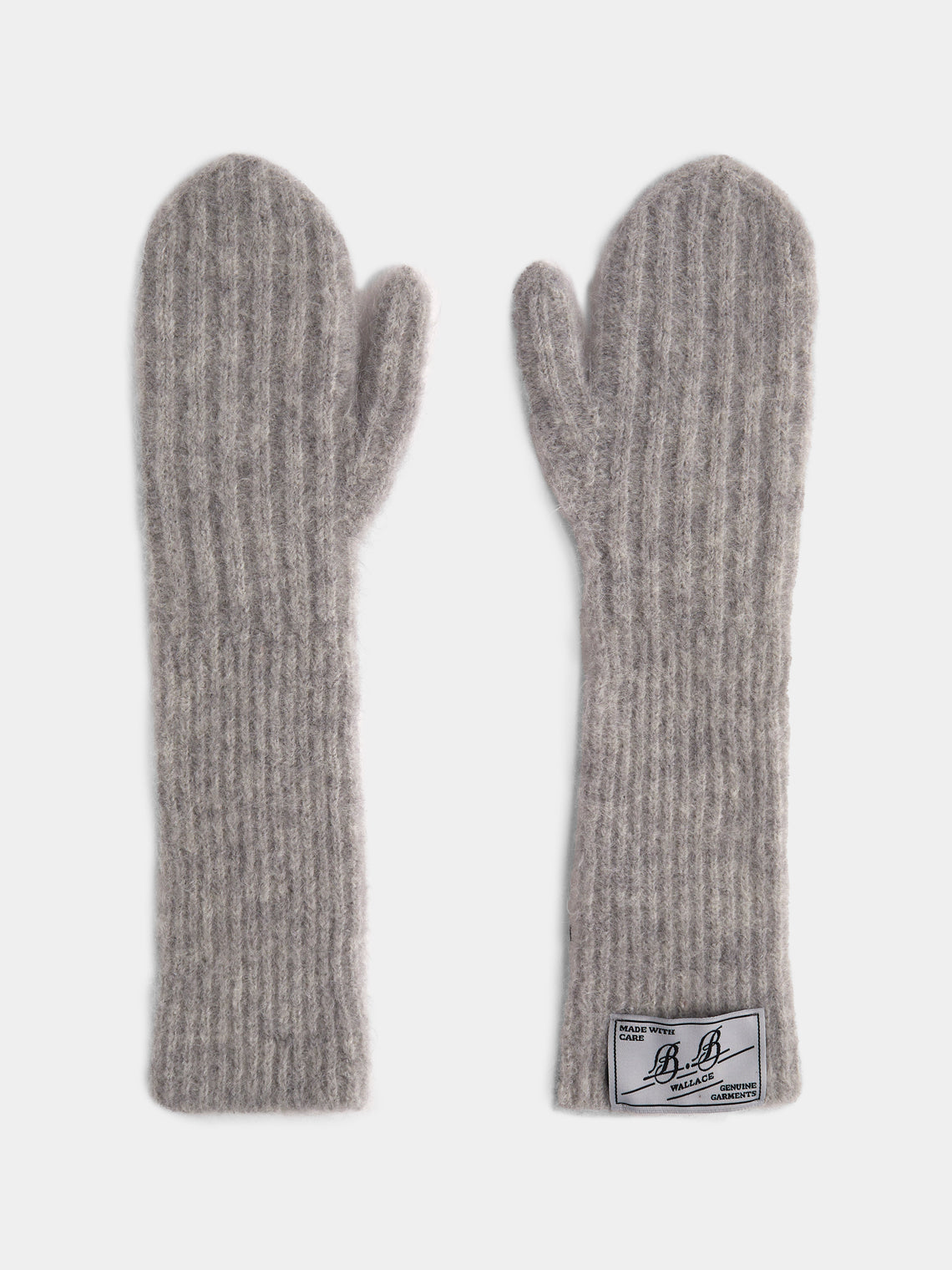 B.B. Wallace - Irwin Wool Mittens | One Size - Gray - ABASK - 