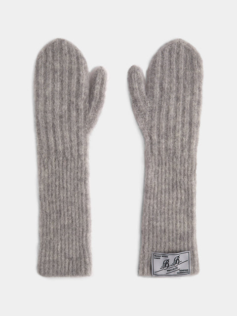 B.B. Wallace - Irwin Wool Mittens | One Size - Gray - ABASK - 