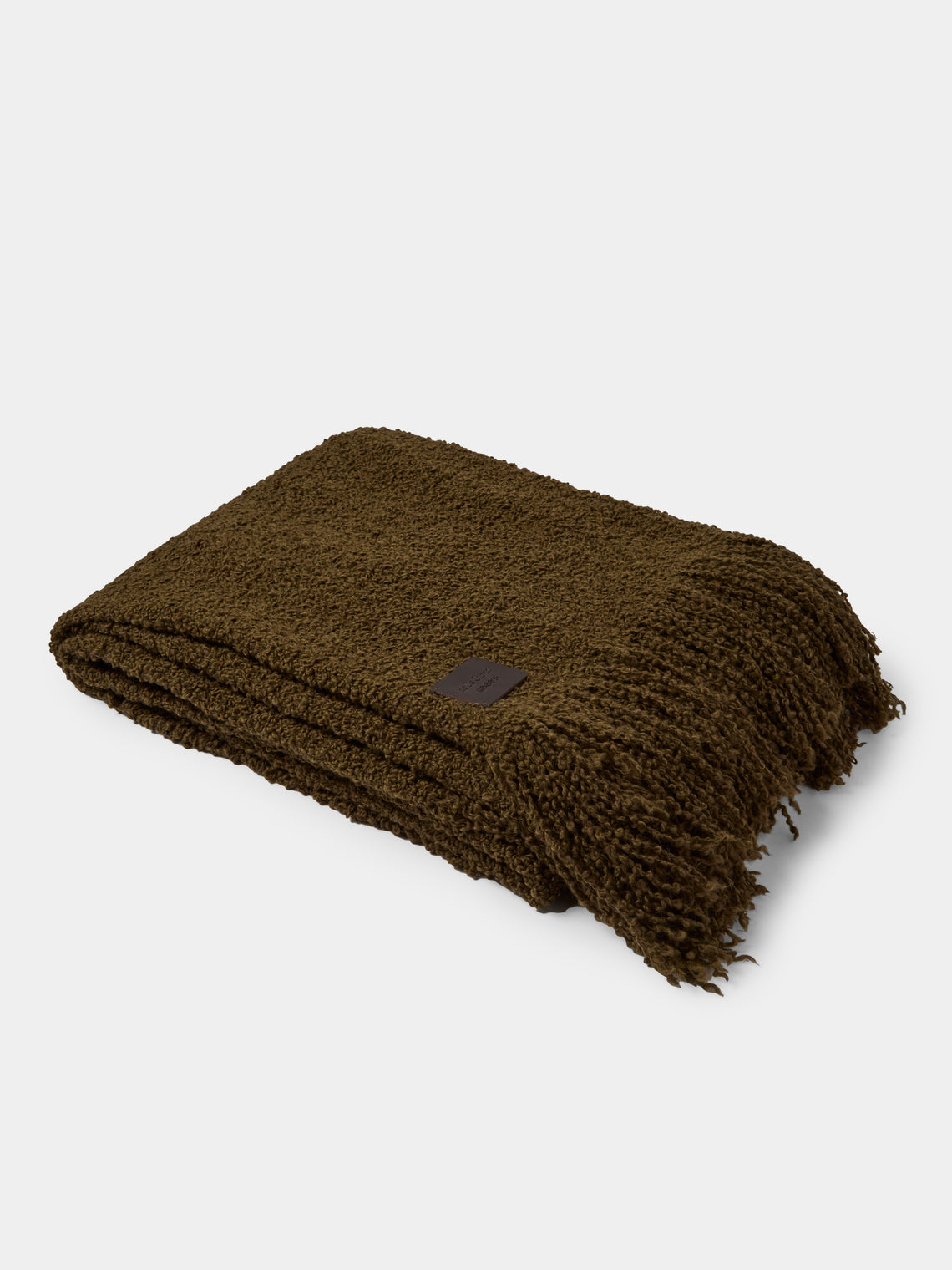 De Le Cuona - Alpaca Fringed Blanket (94.5in/2.4m) - Green - ABASK