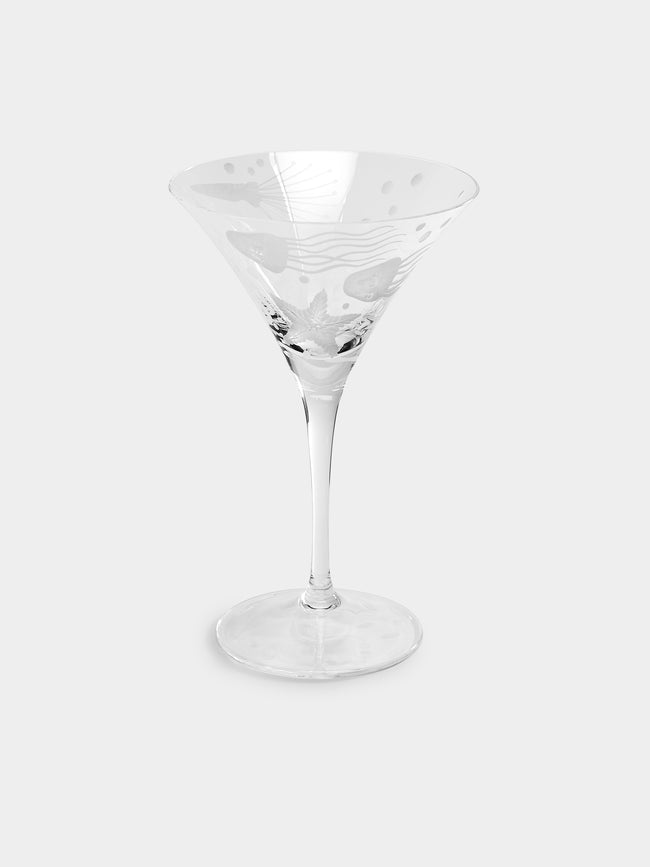 Artel - Frutti di Mare Hand-Engraved Crystal Martini Glasses (Set of 6) -  - ABASK - 
