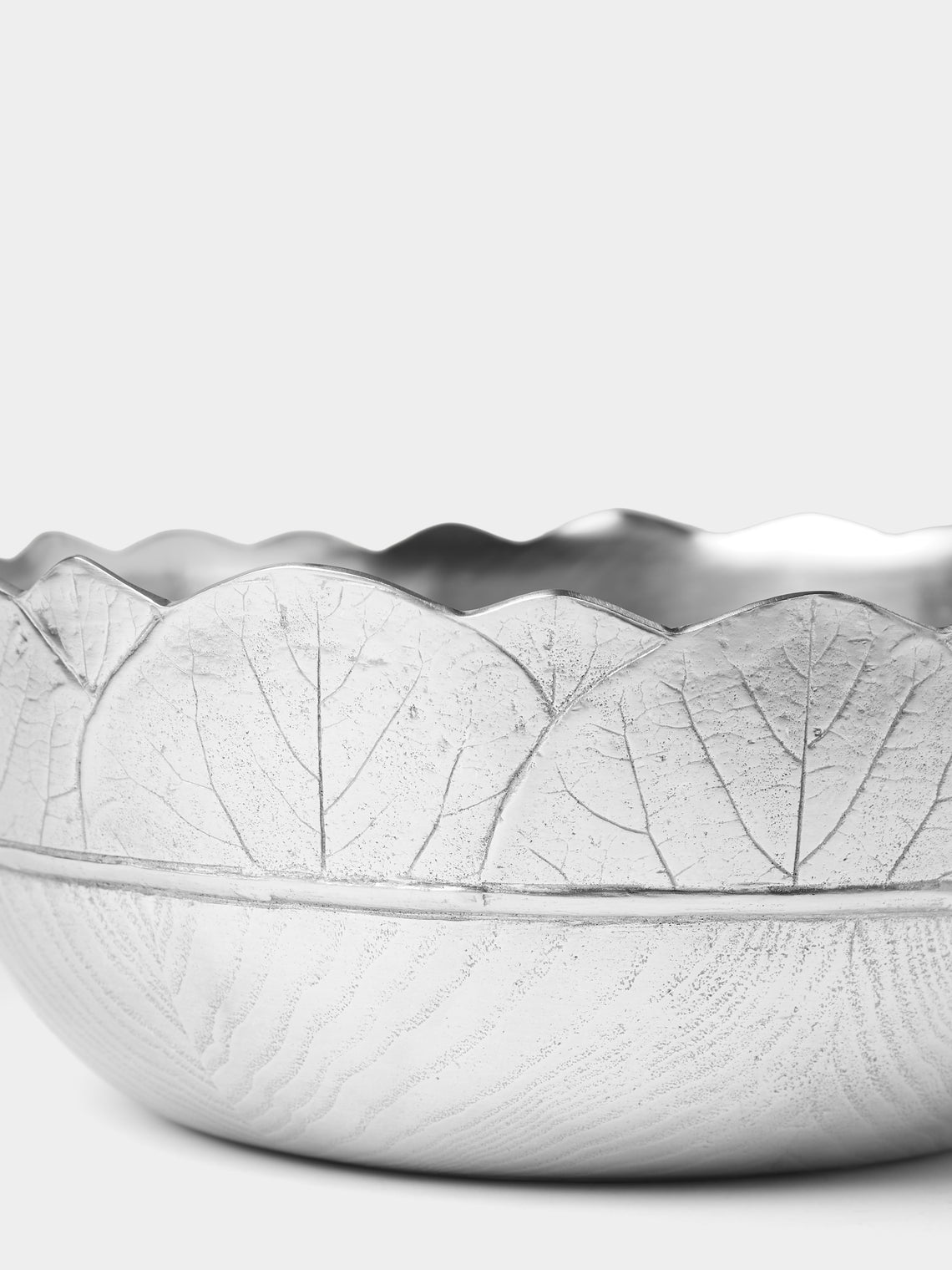 Cosi Tabellini - Natura Pewter Salad Bowl - Silver - ABASK