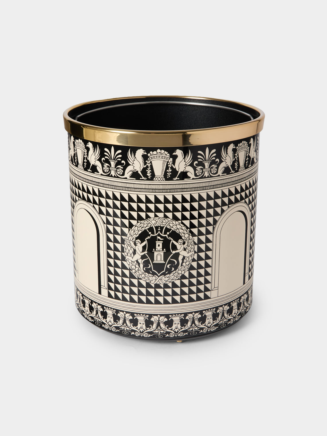 Fornasetti - Facciata Quattrocentesca Iron Wastepaper Bin - Multiple - ABASK - 