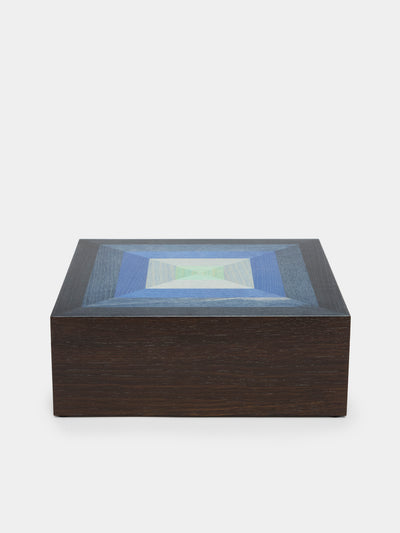 Kevin Stamper - Albers Wood Desk Box - Blue - ABASK - 