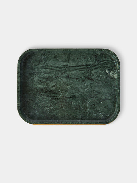 Giobagnara - Polo Marble Valet Tray (9.5in/24cm) - Green - ABASK - 