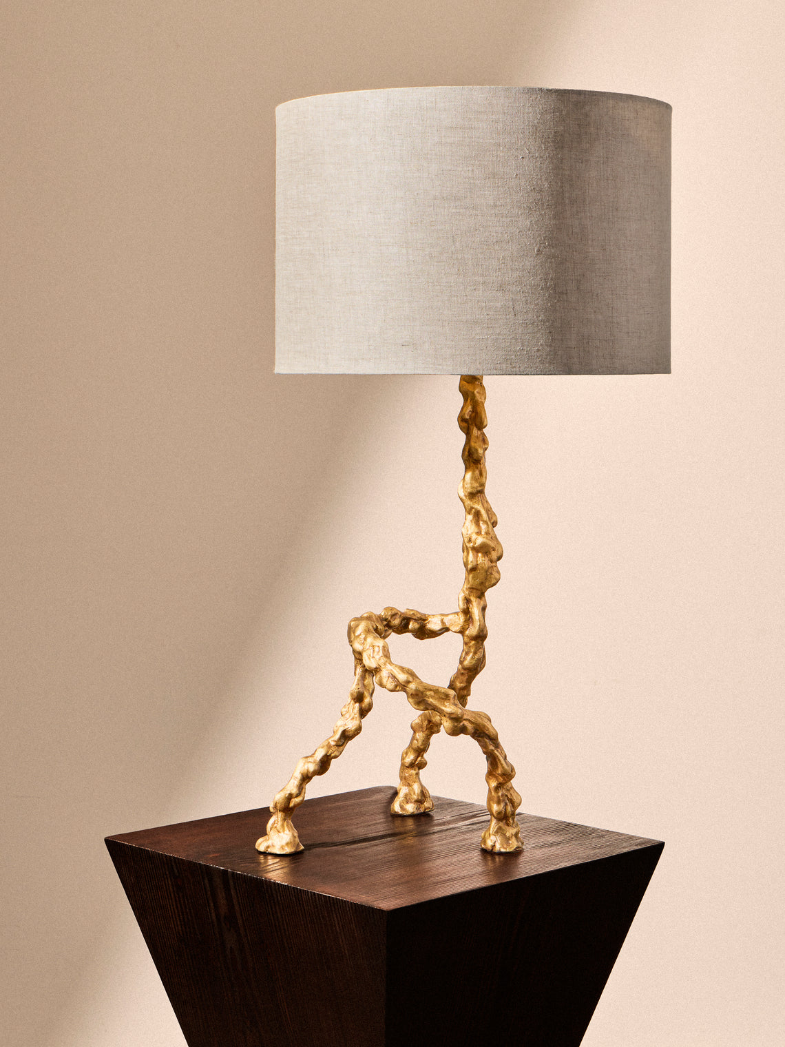 Viya - Belum Brass Table Lamp - Brass - ABASK