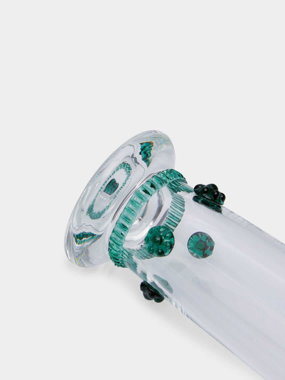 Theresienthal - Bacchus Hand-Blown Crystal Champagne Flute (Set of 2) - Green - ABASK