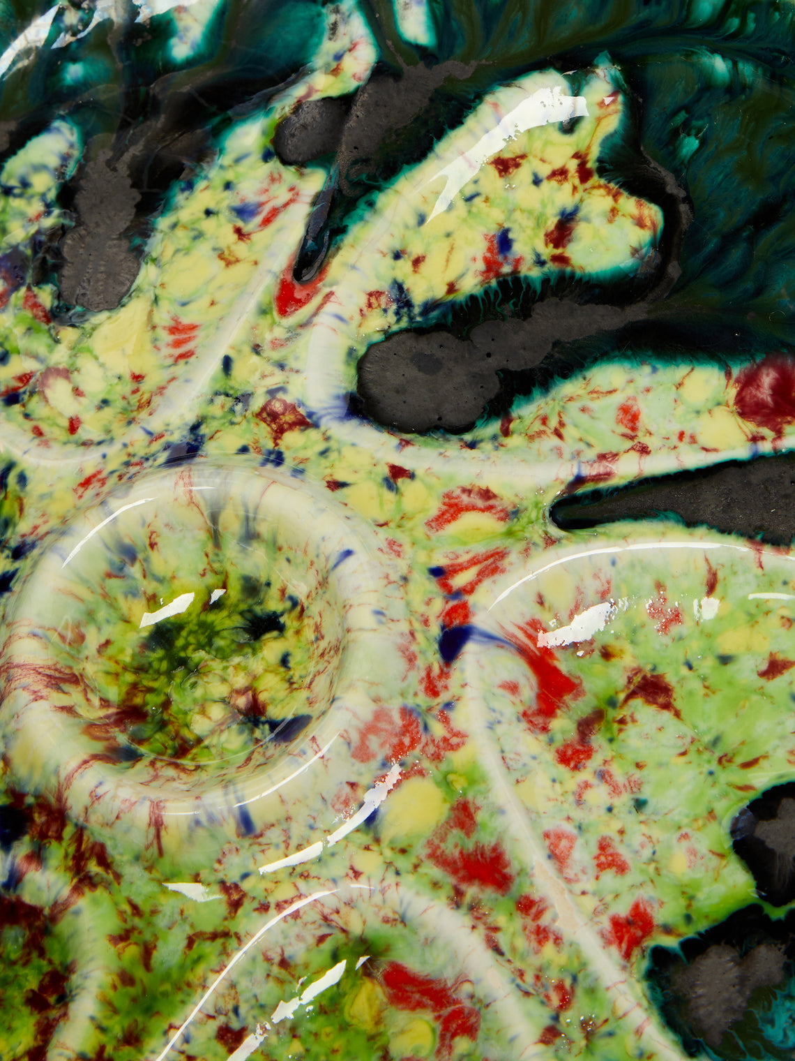 Antique and Vintage - 1960s Abstract Oyster Plate -  - ABASK