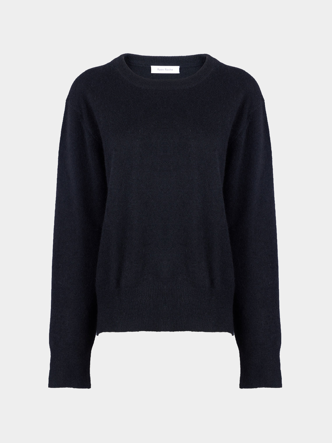 Ryan Roche - Cloud Cashmere and Silk Crew-Neck Sweater | Size: S - Black - ABASK - 