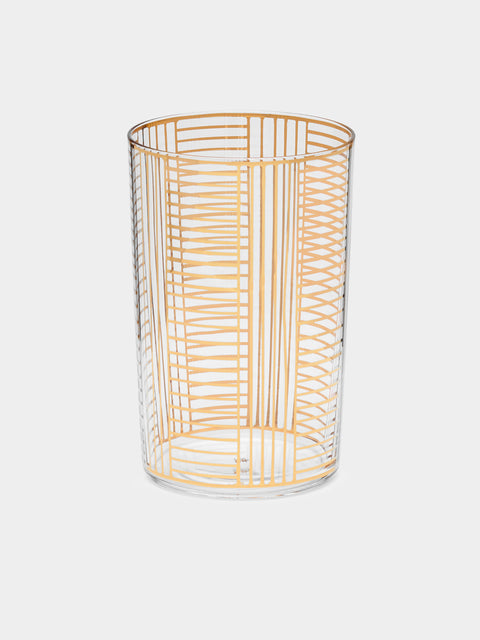 Lobmeyr - Series B Hand-Painted Crystal Water Tumbler - Gold - ABASK - 