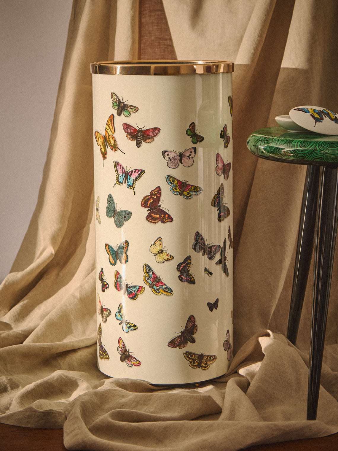 Fornasetti - Farfalle Iron Umbrella Stand - Multiple - ABASK