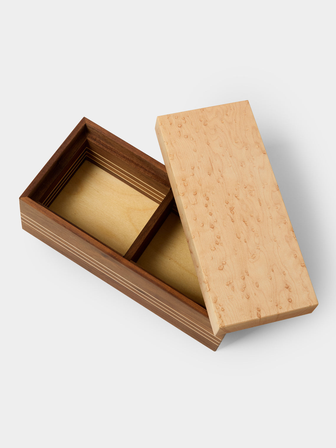 Linley - Walnut Double Salt Cellar - Natural - ABASK