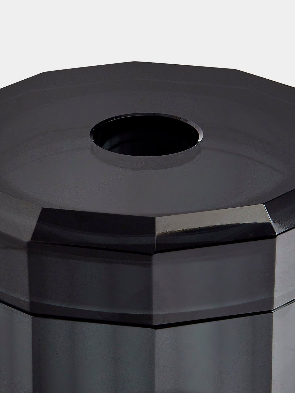 Decor Walther - Cut Crystal Tissue Box - Black - ABASK