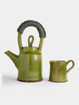 Neville Tatham - Slipware Teapot and Creamer - Green - ABASK - 