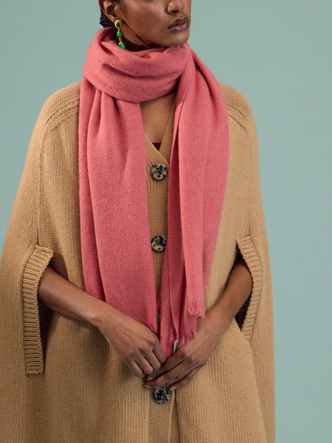 Norlha - Nomad Net Yak Scarf (75in/1.9m) - Pink - ABASK