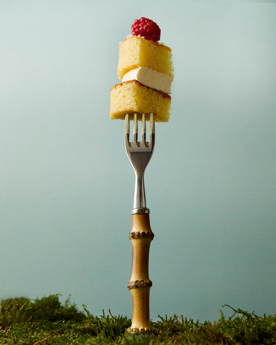 Alain Saint-Joanis - Bamboo Starter / Dessert Cutlery (Set of 4 Pieces) - Brown - ABASK