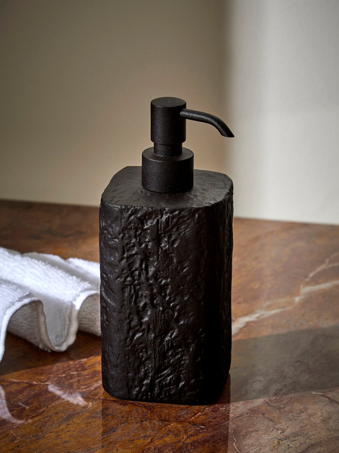 Giobagnara - Riace Imperfect Bronze Soap Dispenser - Black - ABASK