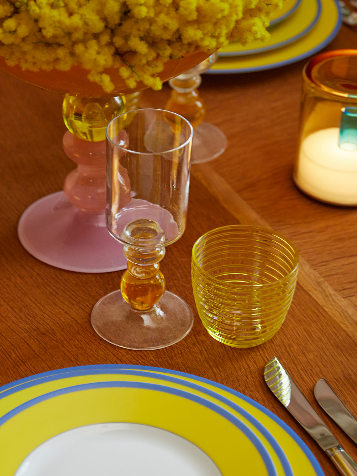 Gather - Miami Hand-Blown Wine Glasses (Set of 2) - Multiple - ABASK