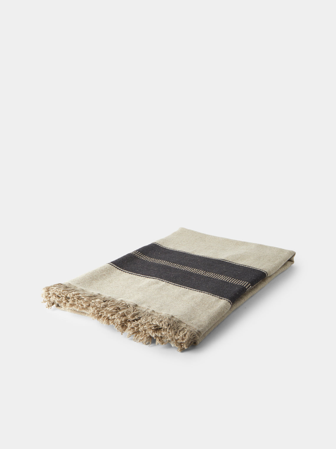 Libeco - Marshall Belgian Linen Blanket (86.5in/2.2m) - Beige - ABASK