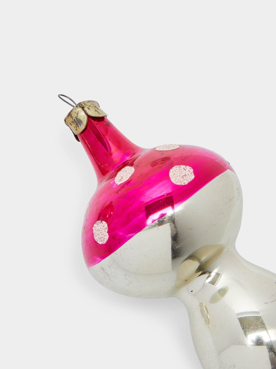 Antique and Vintage - 1950s Mushrooms Glass Large Tree Decorations (Set of 6) -  - ABASK