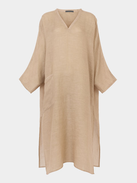 Denis Colomb - Cashmere and Linen Tunic Dress | Size: L -  - ABASK - 