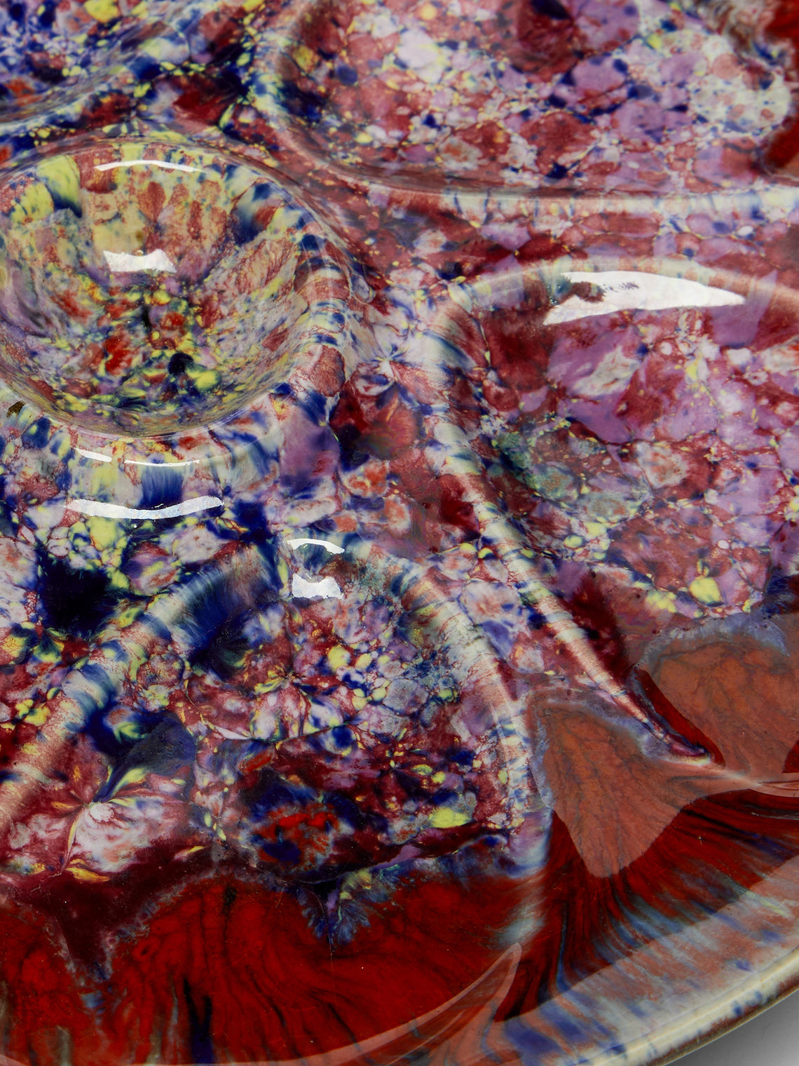 Antique and Vintage - 1960s Abstract Oyster Plate -  - ABASK