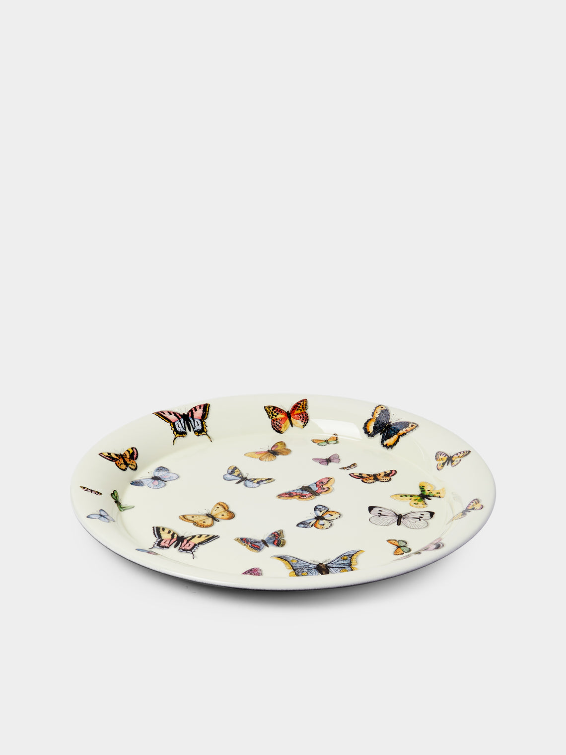Fornasetti - Farfalle Iron Tray (15.5in/40cm) - Multiple - ABASK