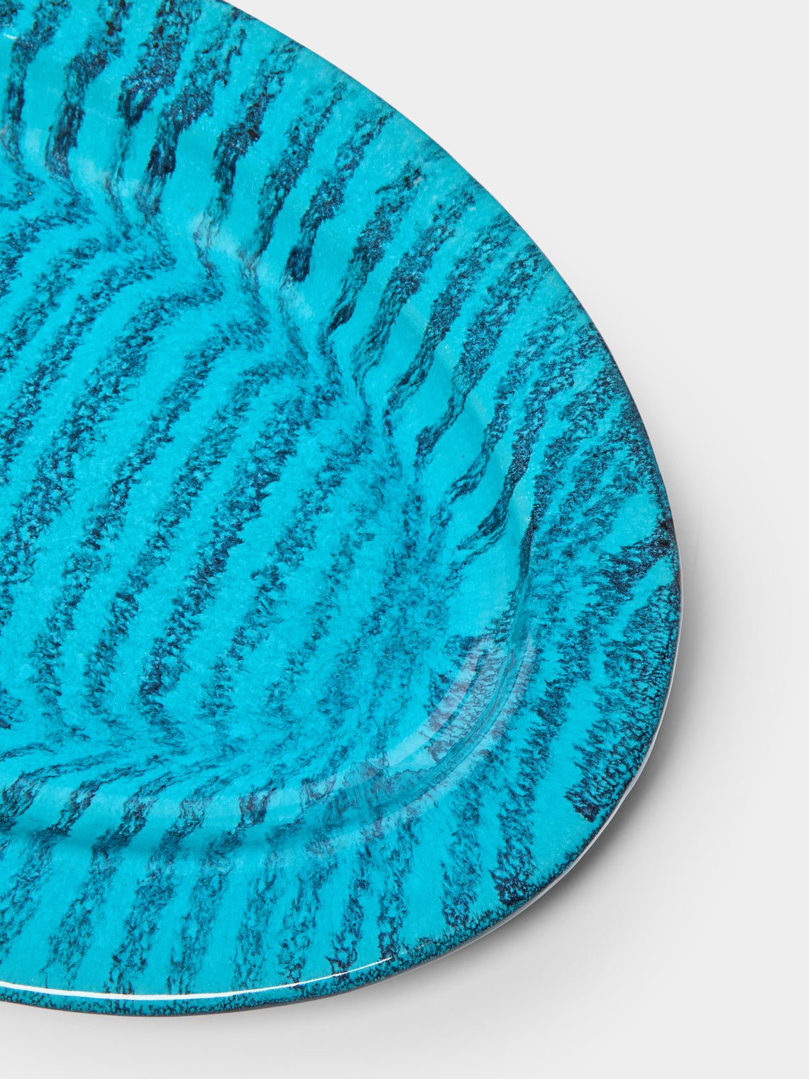 Vintage Montpellier - 1950s Robert Picault Ceramic Serving Platter - Clear - ABASK