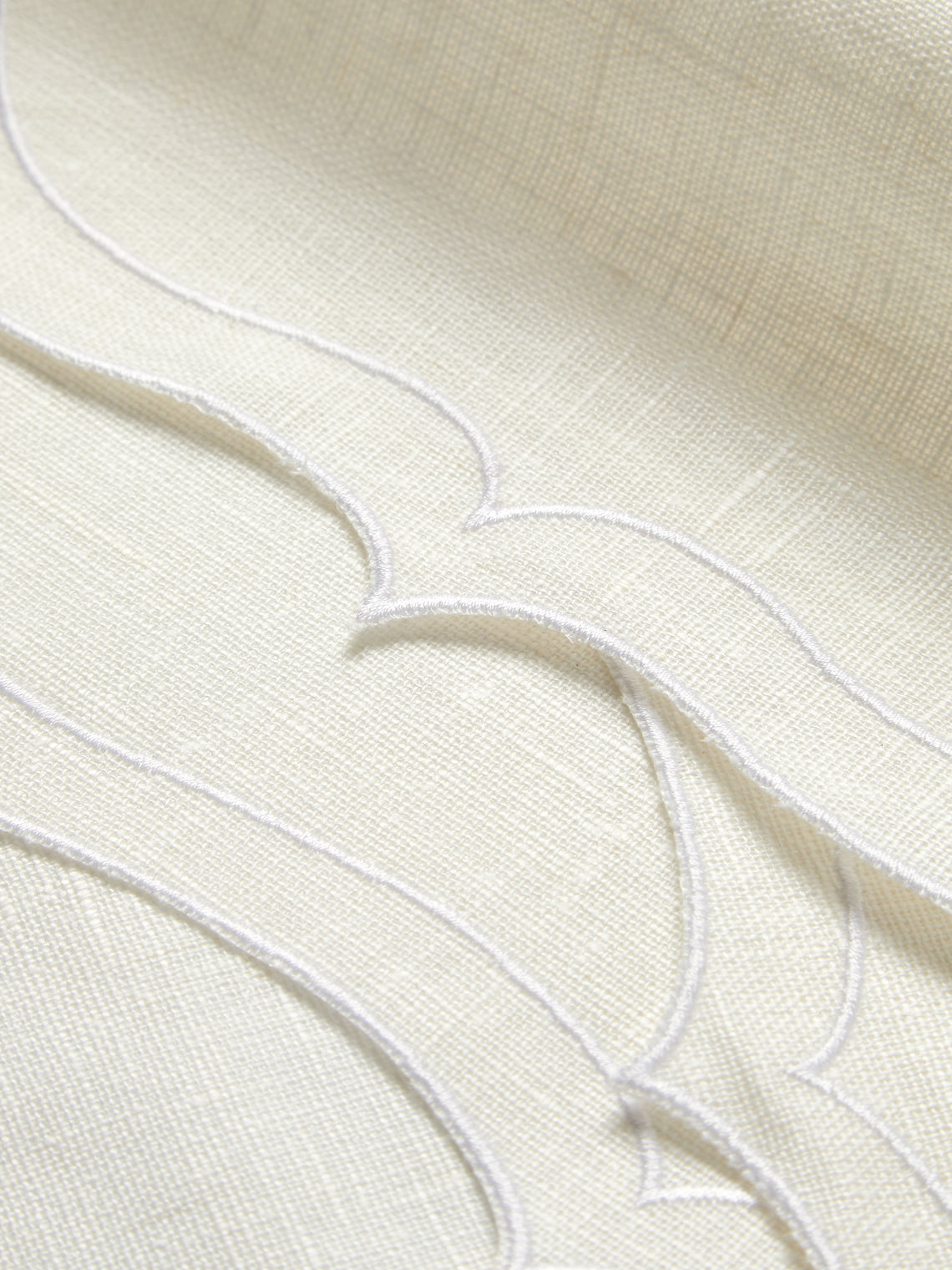 La Gallina Matta - Ninette Linen Placemats (Set of 4) - White - ABASK