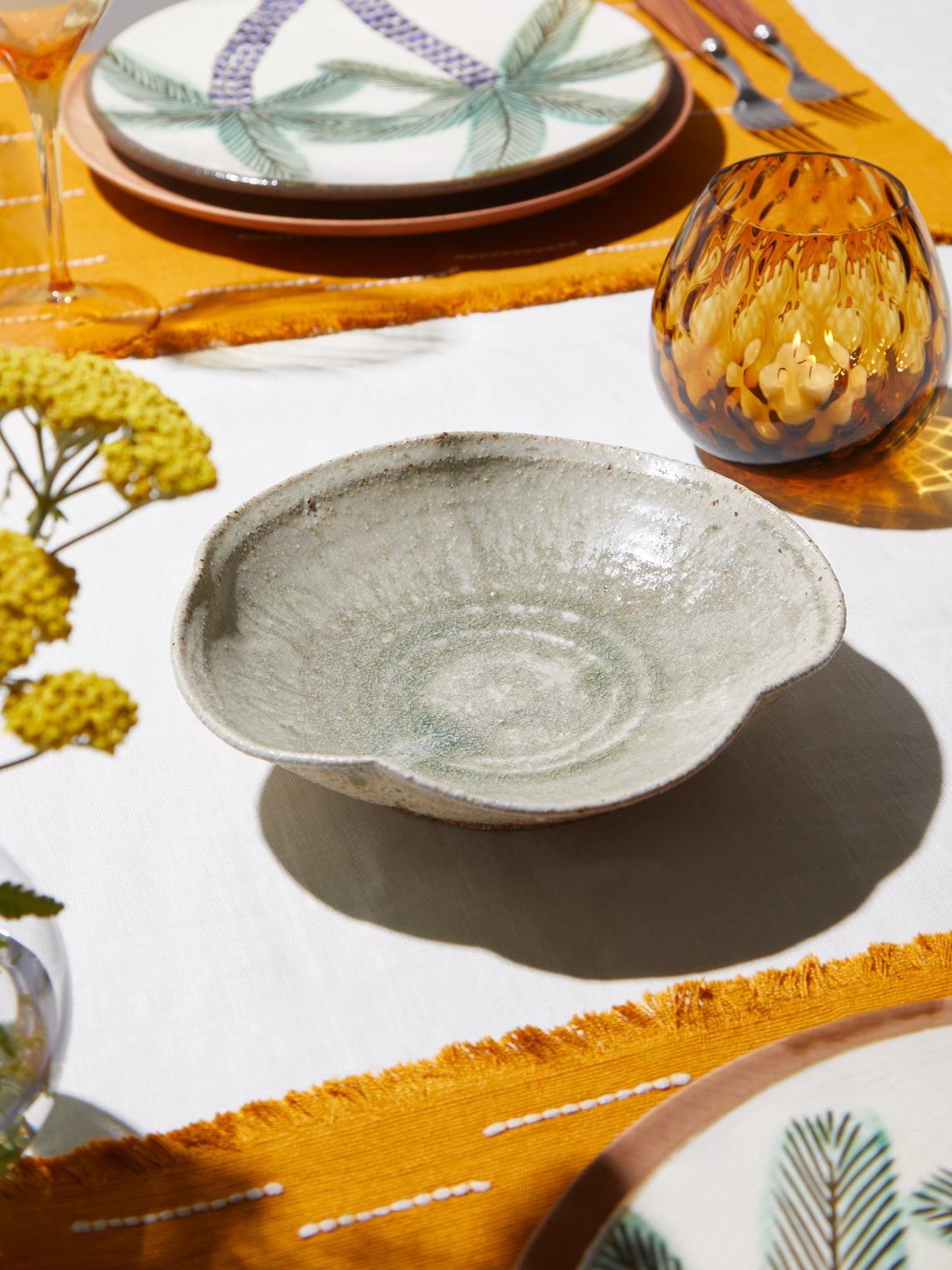 Ingot Objects - Ash-Glazed Ceramic Small Dish - Beige - ABASK