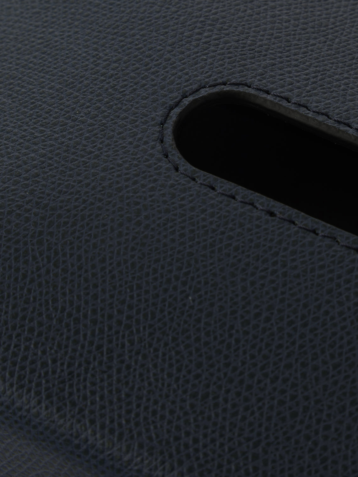 Giobagnara - Ready Leather Tissue Box - Navy - ABASK