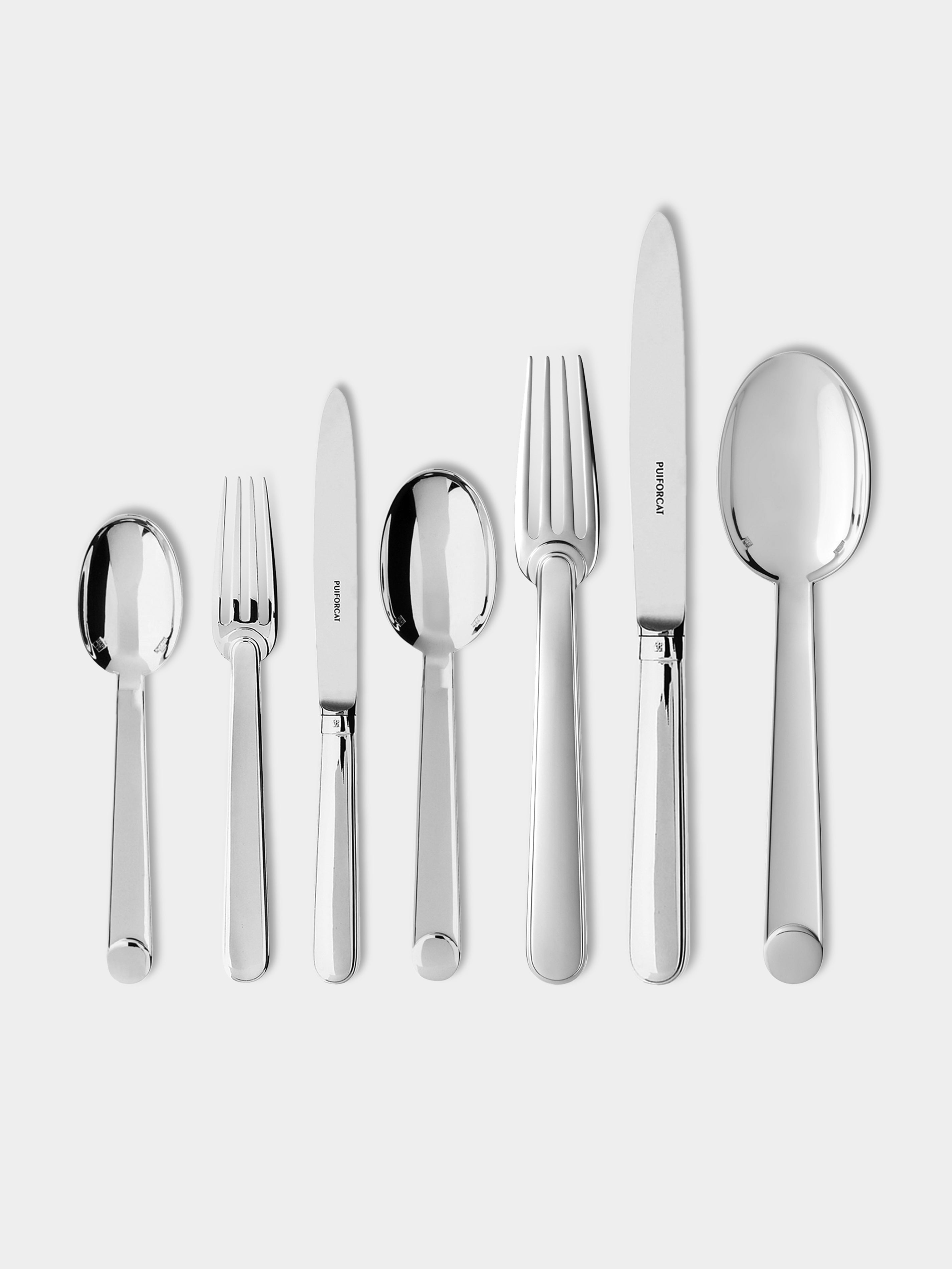 | Set of 7 Pieces | Normandie Silver-Plated Cutlery
