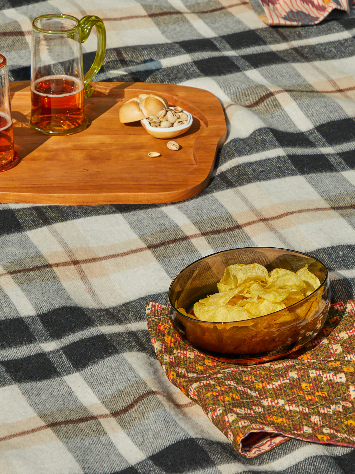 Gregory Parkinson - Block Printed Reversible Embroidered Placemat (Set of 4) -  - ABASK