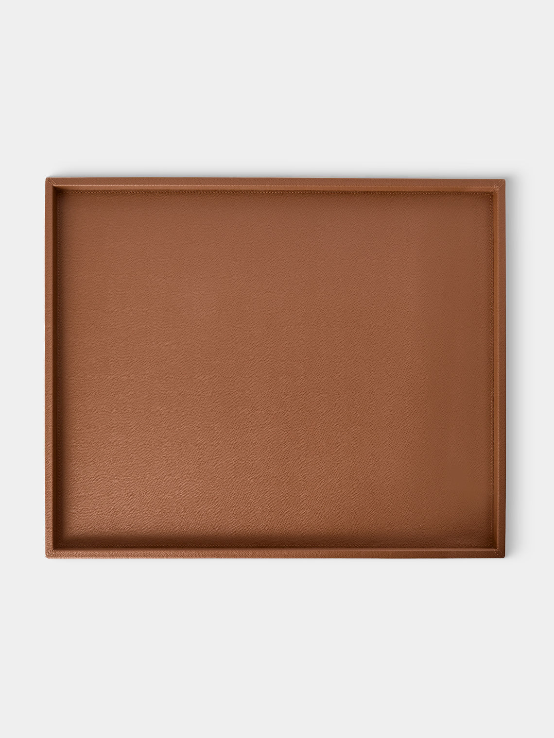 Giobagnara - Teddy Leather Bed Tray (21in/53cm) - Brown - ABASK