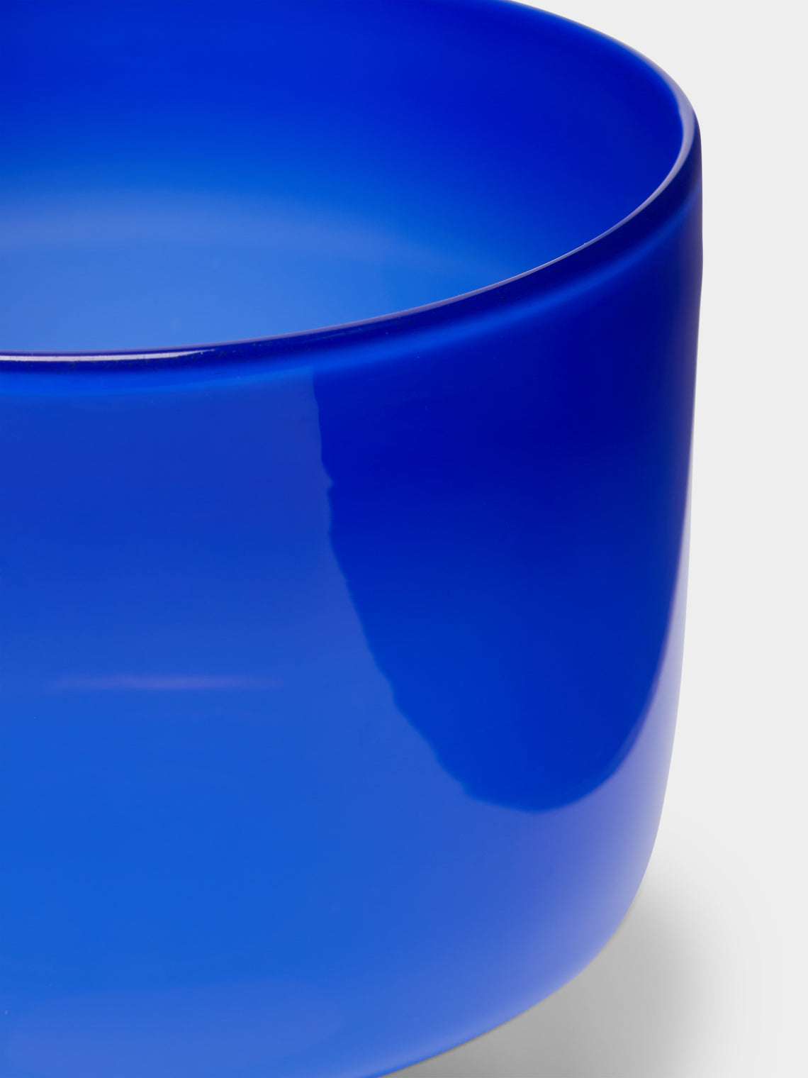 Pierrot Doremus - Hand-Blown Glass Ice Cream Bowls (Set of 4) - Blue - ABASK