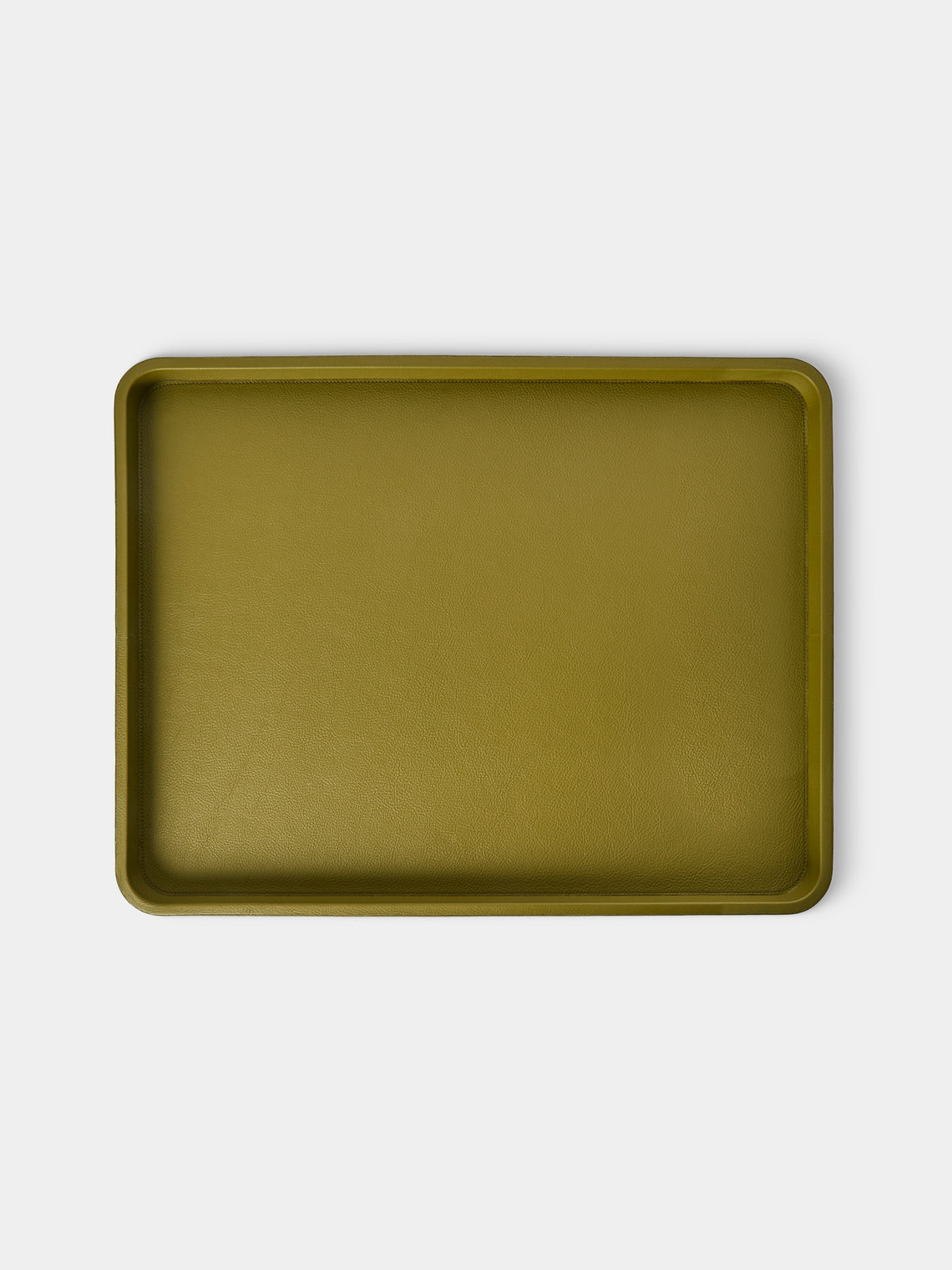 Giobagnara x Poltrona Frau - Leather Bed Tray (24in/61.5cm) - Green - ABASK