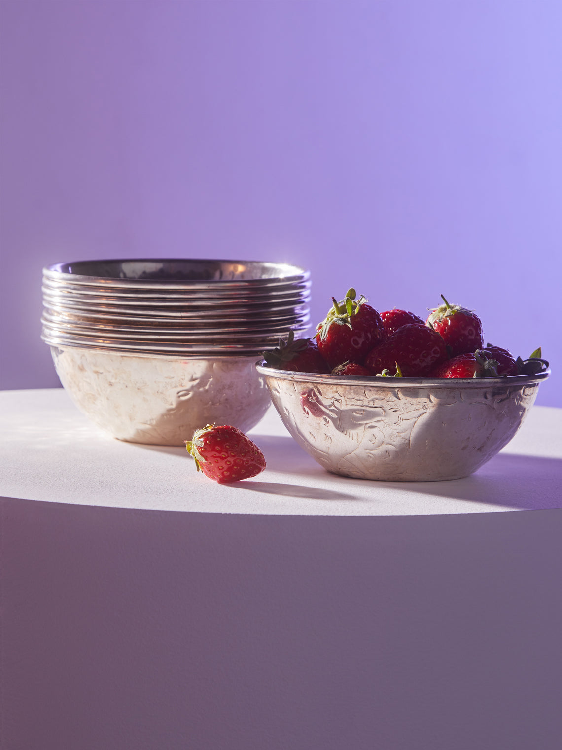 Antique and Vintage - 1970s Solid Silver Dessert Bowls (Set of 10) -  - ABASK