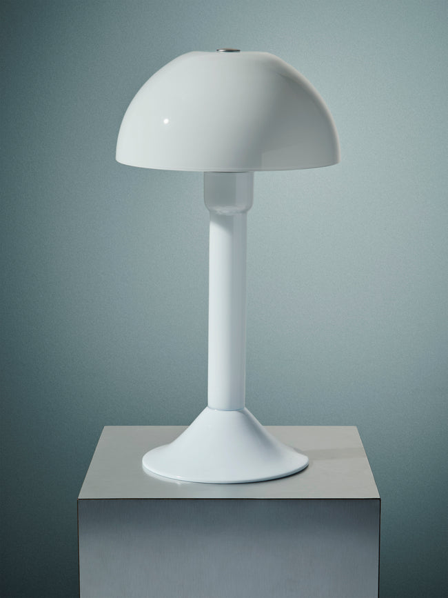 Carlo Moretti - Cupola Hand-Blown Murano Glass Table Lamp - White - ABASK