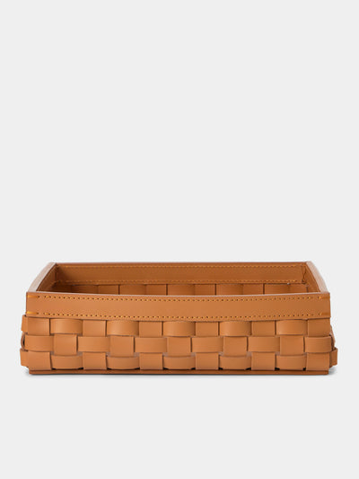 Riviere - Barcelona Water-Resistant Leather Low Basket - Tan - ABASK - 