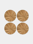 HestiaLiving - Soleil Wood Coasters (Set of 4) - Natural - ABASK - 