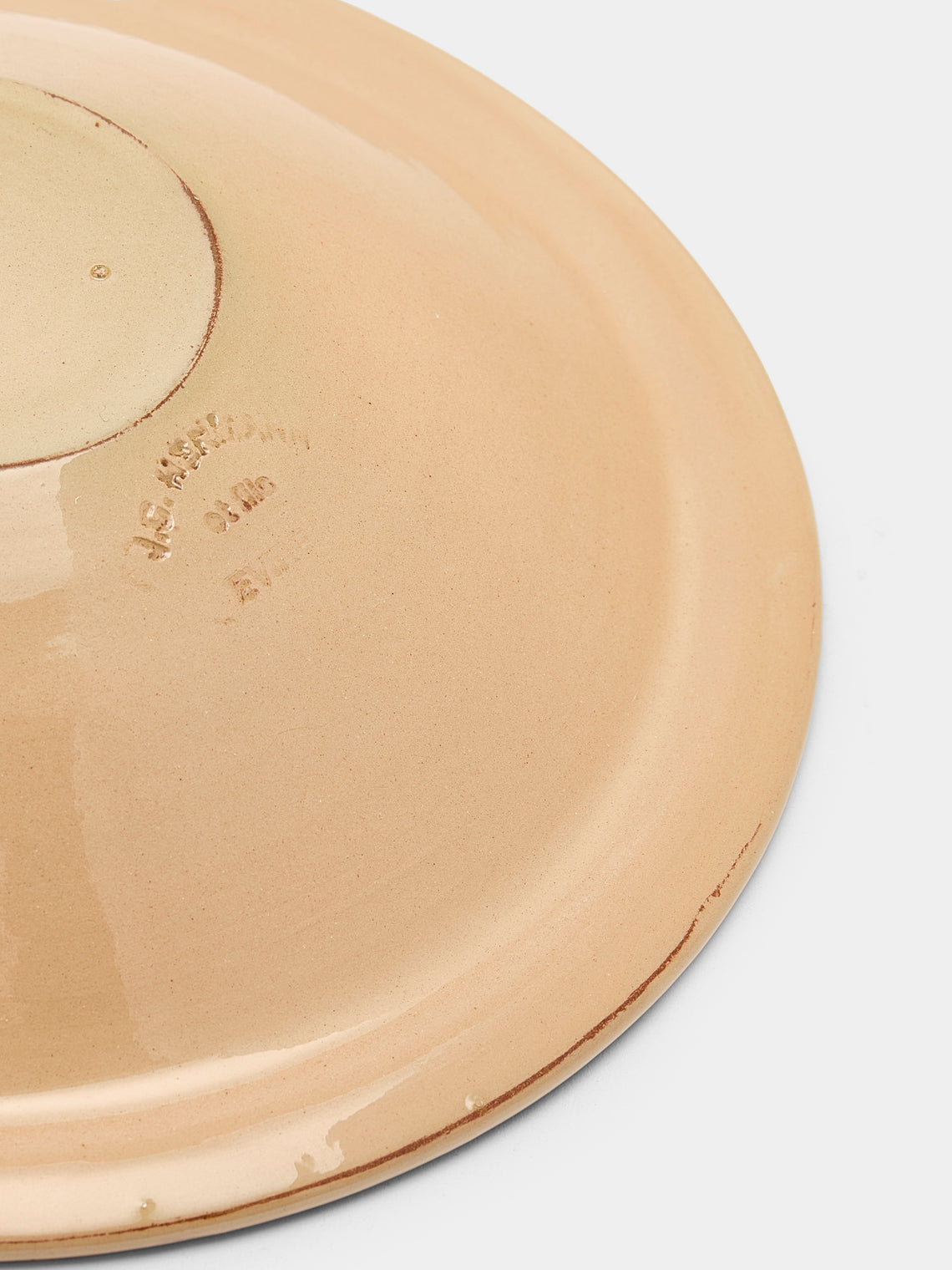 Poterie d’Évires - Flowers Hand-Painted Ceramic Serving Bowl - Cream - ABASK