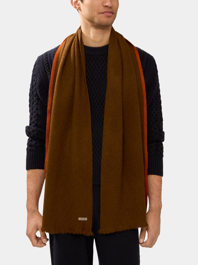 Norlha - Nomad Border Yak Khullu Skinny Scarf - Brown - ABASK