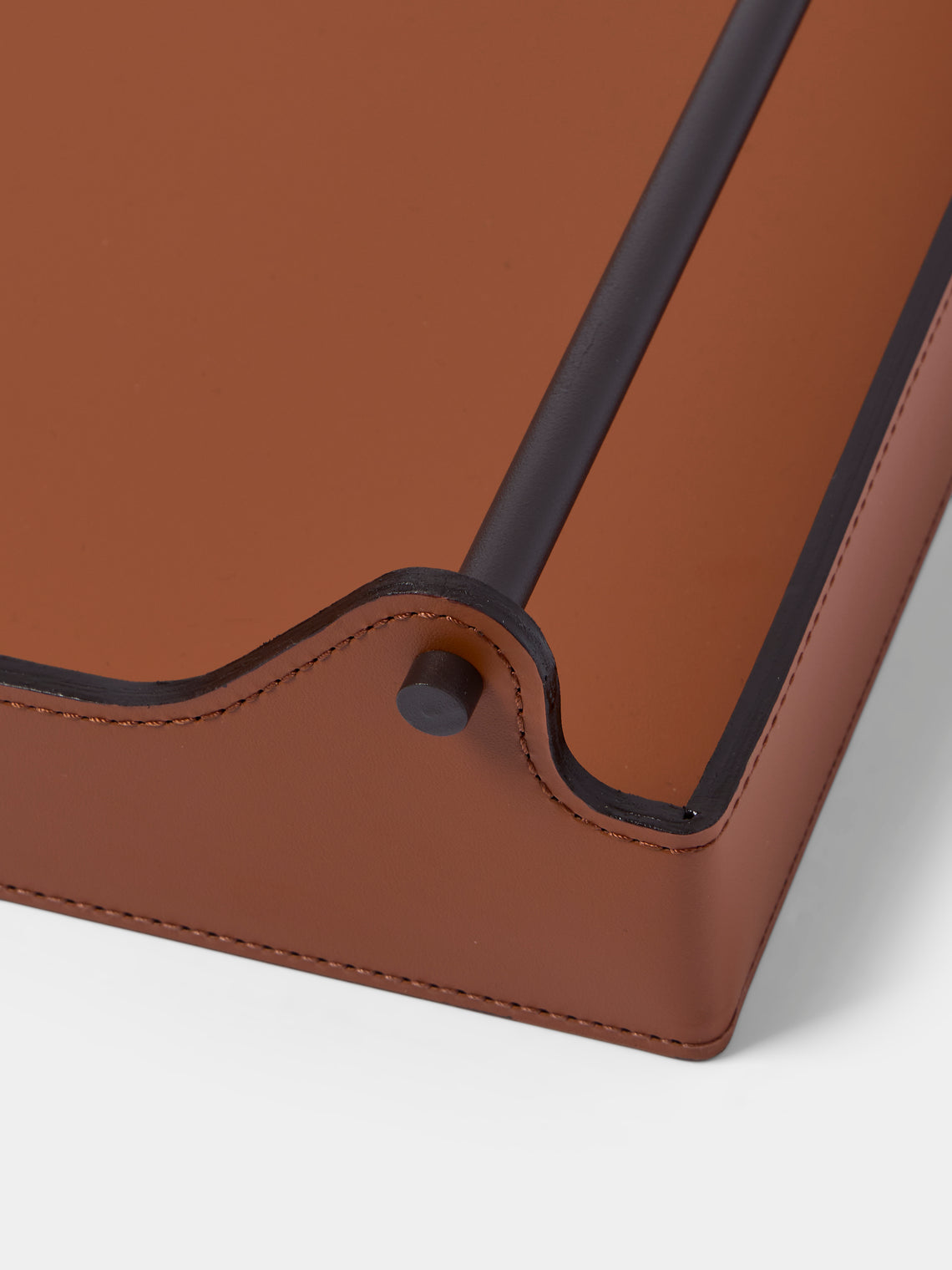 RUDI - Circuit Leather Tray (20in/50.5cm) - Tan - ABASK