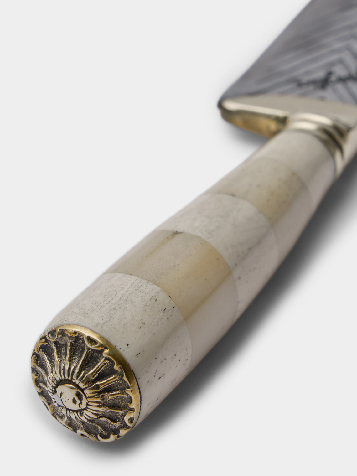 Poglia - Florence Signature Horn and Bone Knife - Cream - ABASK