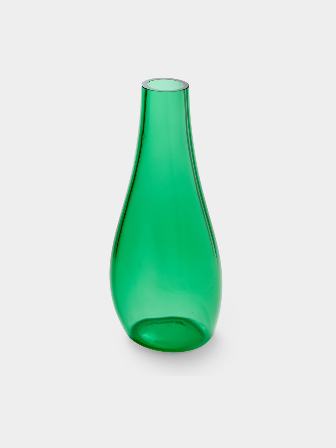 Antique and Vintage - 1980s Murano Glass Vase (19in/49cm) - Green - ABASK - 