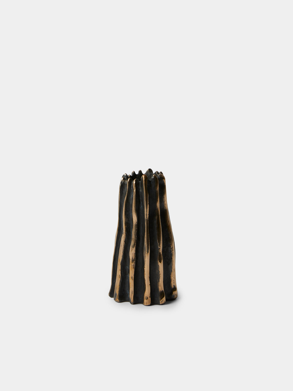 Studio Palatin - | Set of 3 | Surculus Bronze Candlestick - Bronze - ABASK
