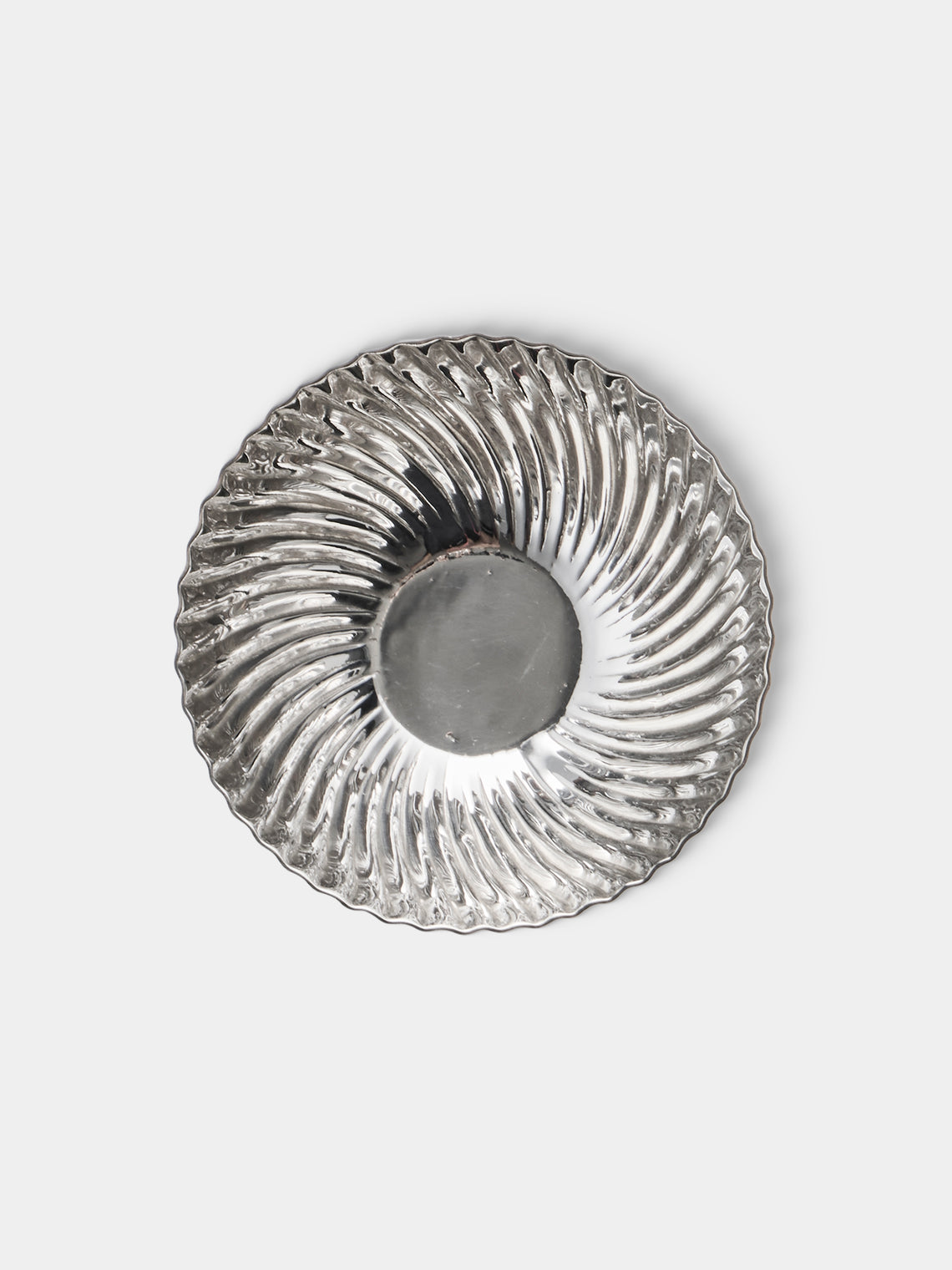 San Lorenzo - 1971 Franco Albini and Franca Helg Spiral Sterling Silver Bowl - Silver - ABASK