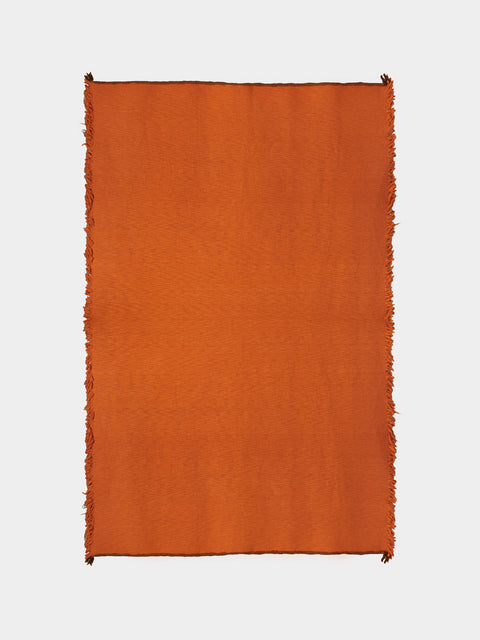 Norlha - Nostalgia Hand-Spun Yak Blanket (86.5in/2.2m) - Orange - ABASK - 